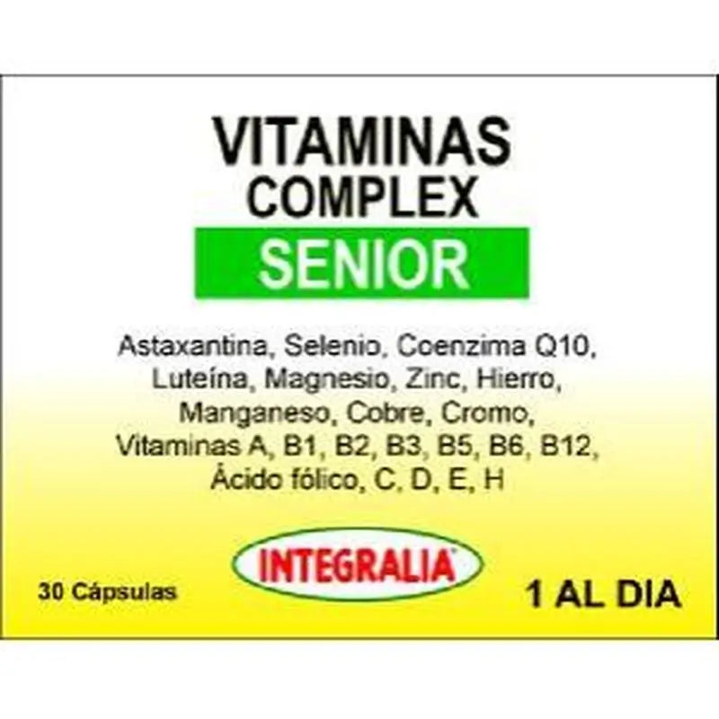 Integralia Vitaminas Complex Senior 30 Cápsulas