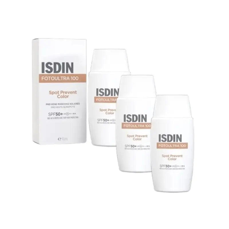 Isdin Fotoprotector Fotoultra 100 Spot Prevent Colour Spf50+, 3X50 Ml