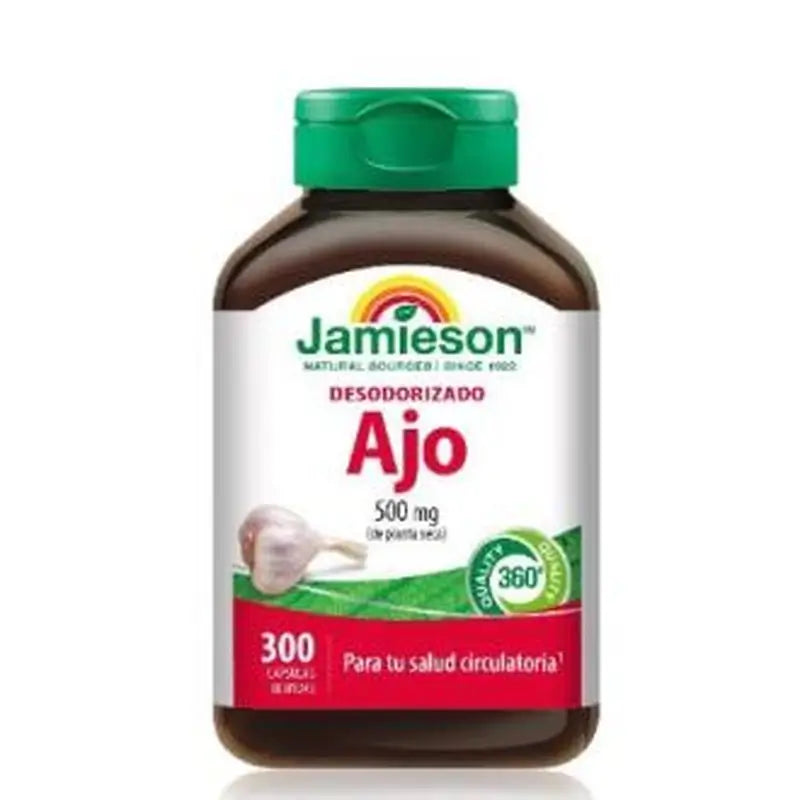 Jamieson Ajo Desodorizado 500Mg. 300Cap.