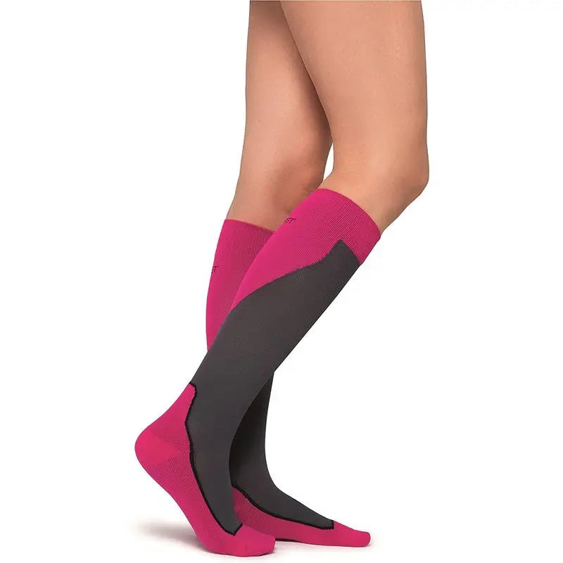 Jobst Calcetines Sport, Rosa/Gris, Talla S, 15-20 Mmhg