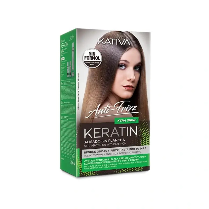 Kativa Keratin Straightening Without Straightener Xtra Shine , 1 pack