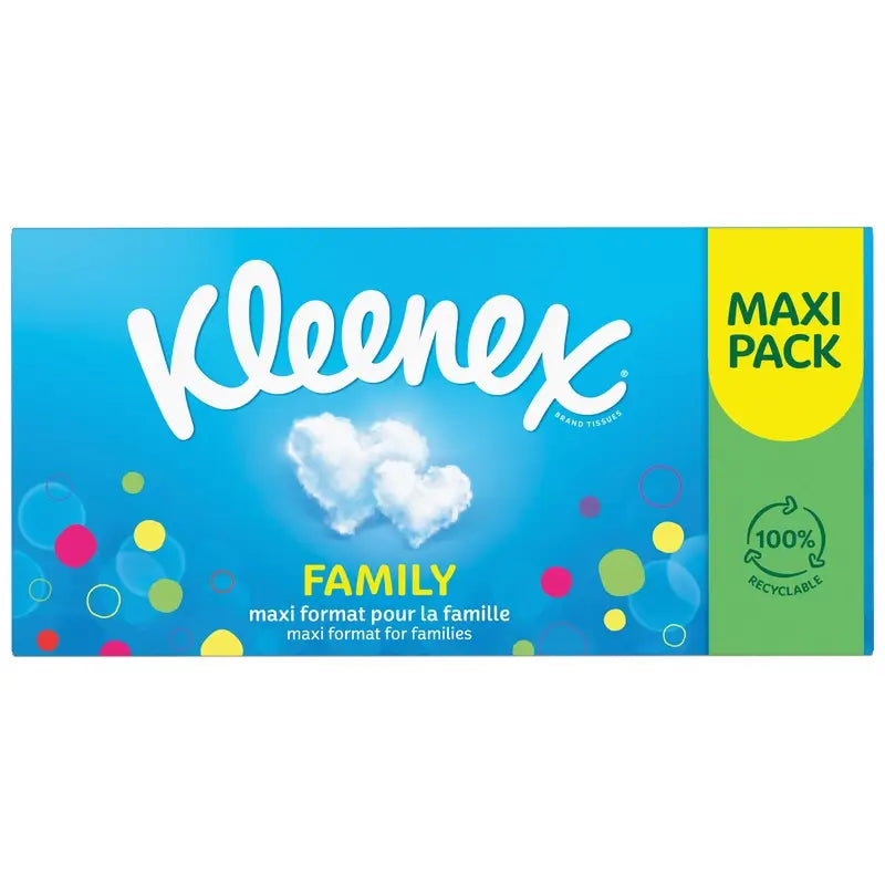 Kleenex Family Facial Tissues, 128 pcs.