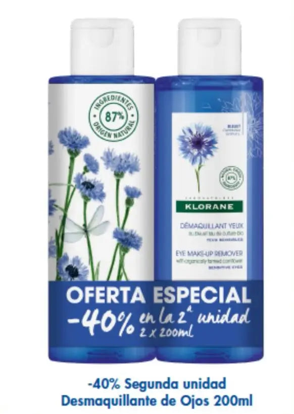 Klorane Aciano Desmaquillante de Ojos Pack Duo 2X200 ml