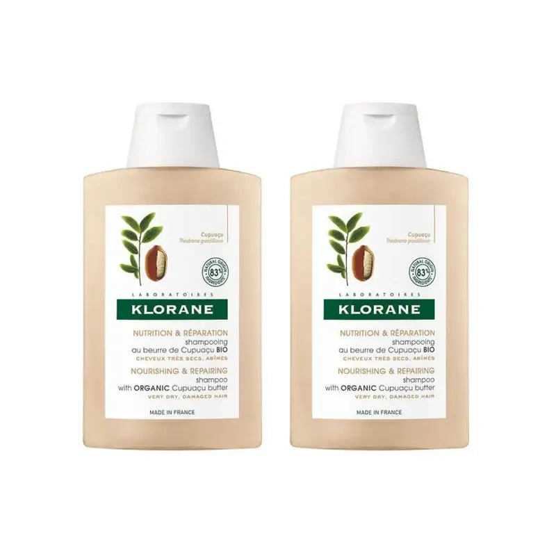 Klorane Cupuaçu Butter Shampoo, 2X200 Ml