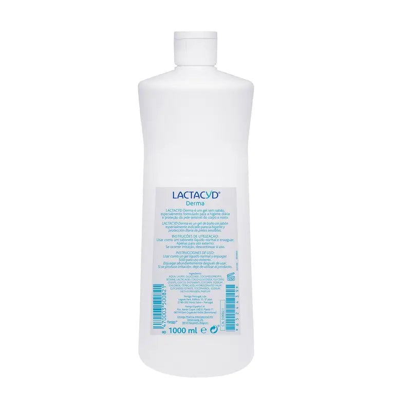 Lactacyd Derma Hypoallergenic Bath Gel 1 L
