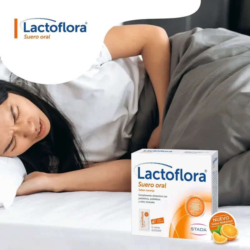 Lactoflora Oral Serum With Probiotics, Prebiotics And Mineral Salts Orange Flavour , 6 sachets