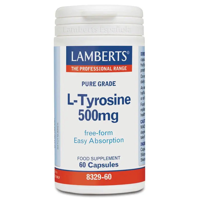 Lamberts L-Tirosina 500Mg , 60 cápsulas