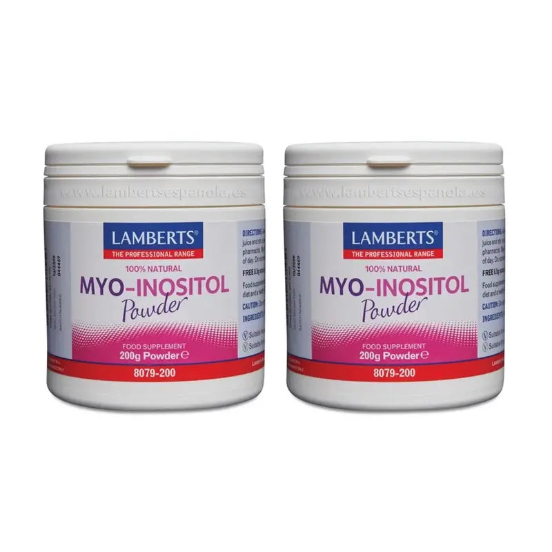 Lamberts Myo Inositol Powder 100% Natural , 2X200 Gr