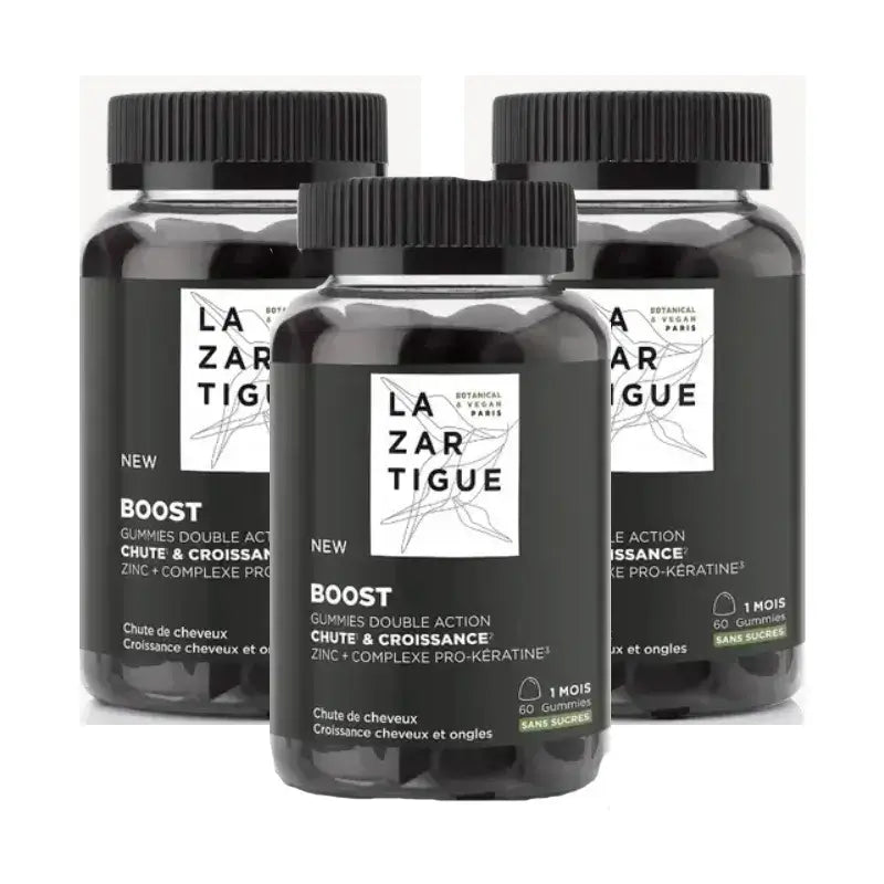 Lazartigue Gummies Hair Loss, Pack 3 x 60 units