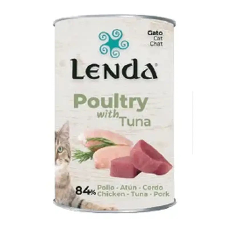 Lenda Wet Cat Pate Poultry L & Tuna, 12x400 g
