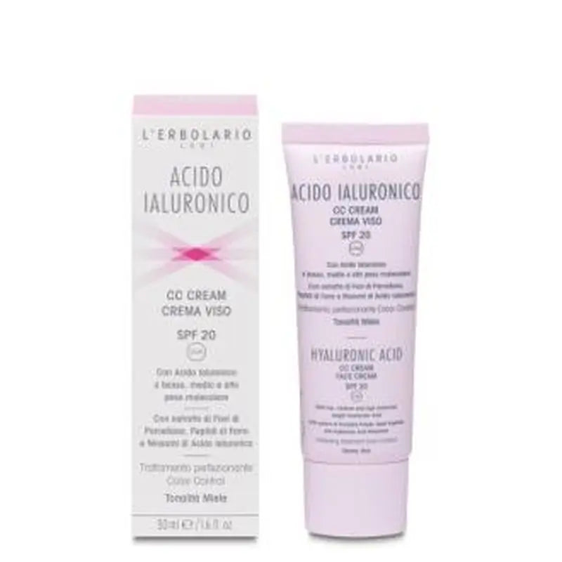 L´Erbolario Acido Hialuronico Cc Crema Tono Miel 50Ml.