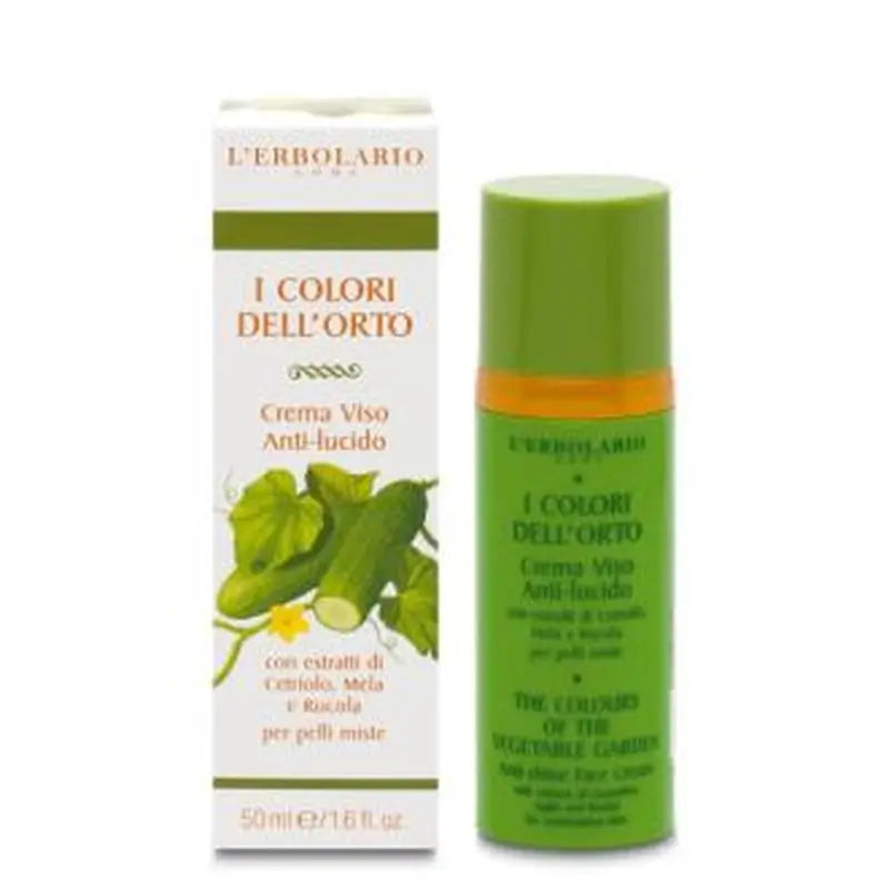 L´Erbolario Colores Del Huerto Crema Facial Anti Brillo 50Ml.
