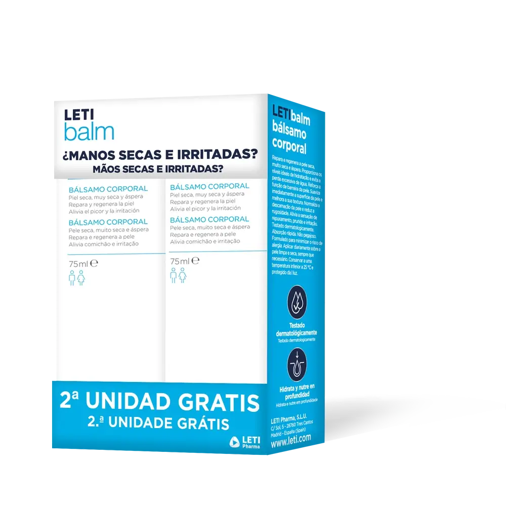 Letibalm Body Repair Hand Cream 2 X 75Ml