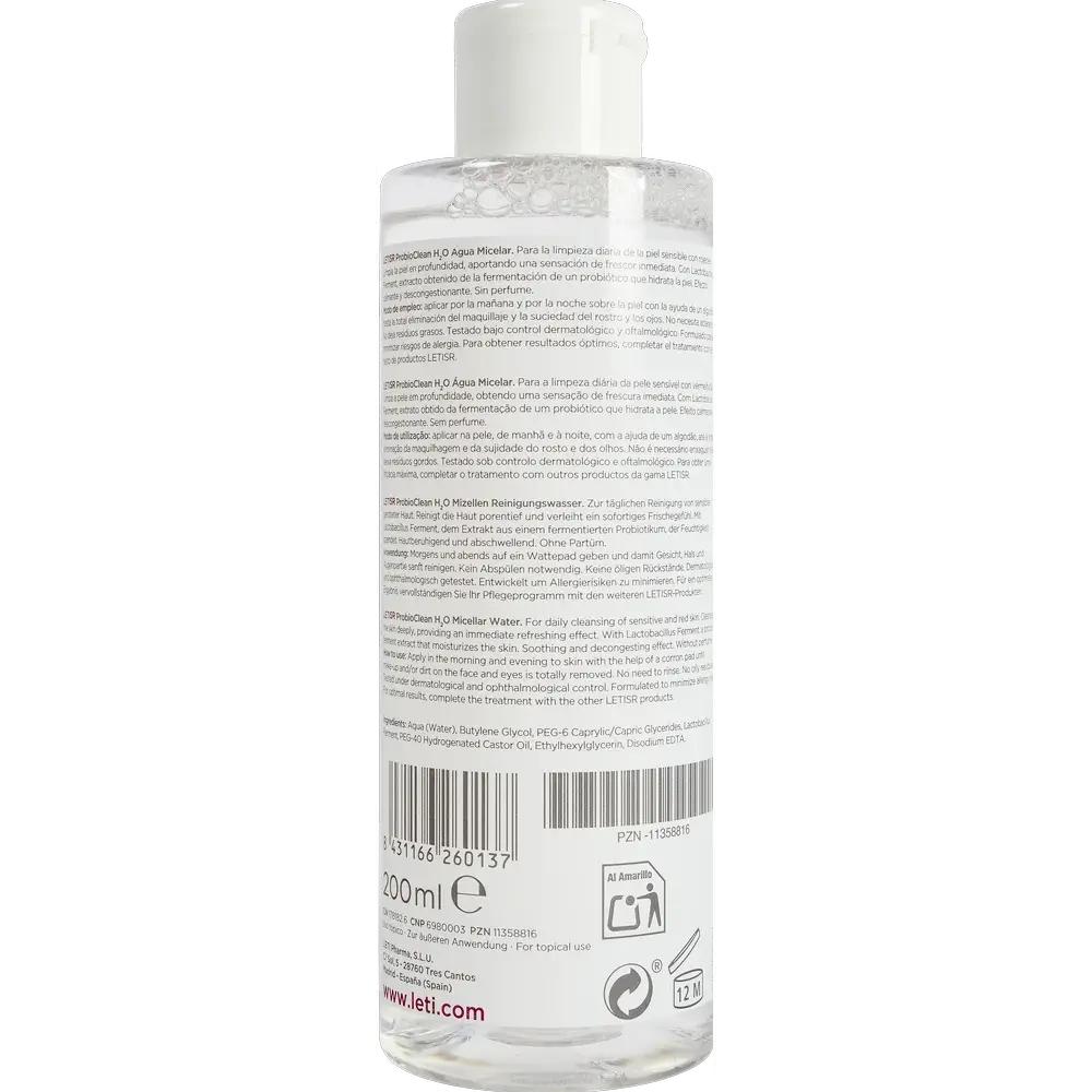 Leti SR Probioclean Micellar Water, 200 ml