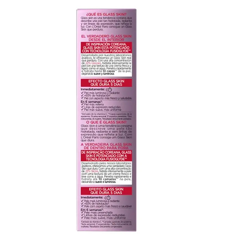 L'Oréal Paris Anti-Ageing Revitalift Filler Glass Skin Liquid Cream, 50 ml