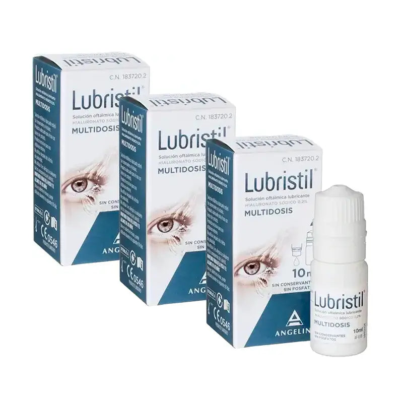 Lubristil Ophthalmic Lubricating Solution Multidose, Pack 3 x 10 ml