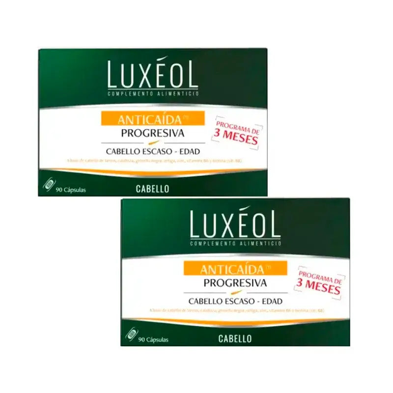 Luxeol Anticaida Progresiva, Pack 2 x 90 tablets