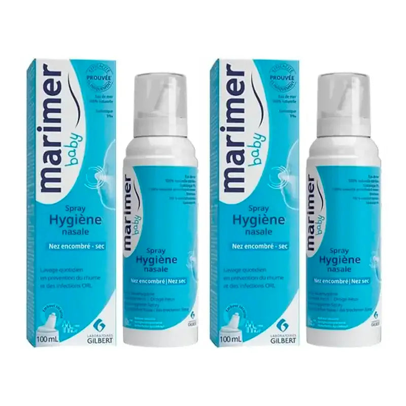 Marimer Agua De Mar Baby Isotonic Nasal Spray, Pack 2 x 100Ml