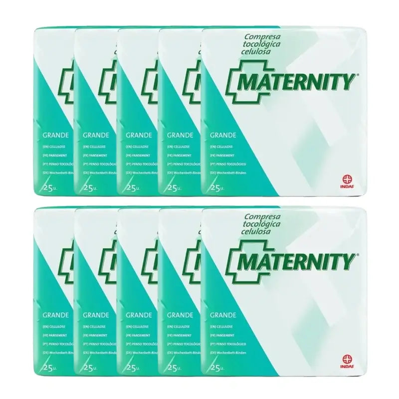 Maternity Cellulose Maternity Pad , 10 x 25 units