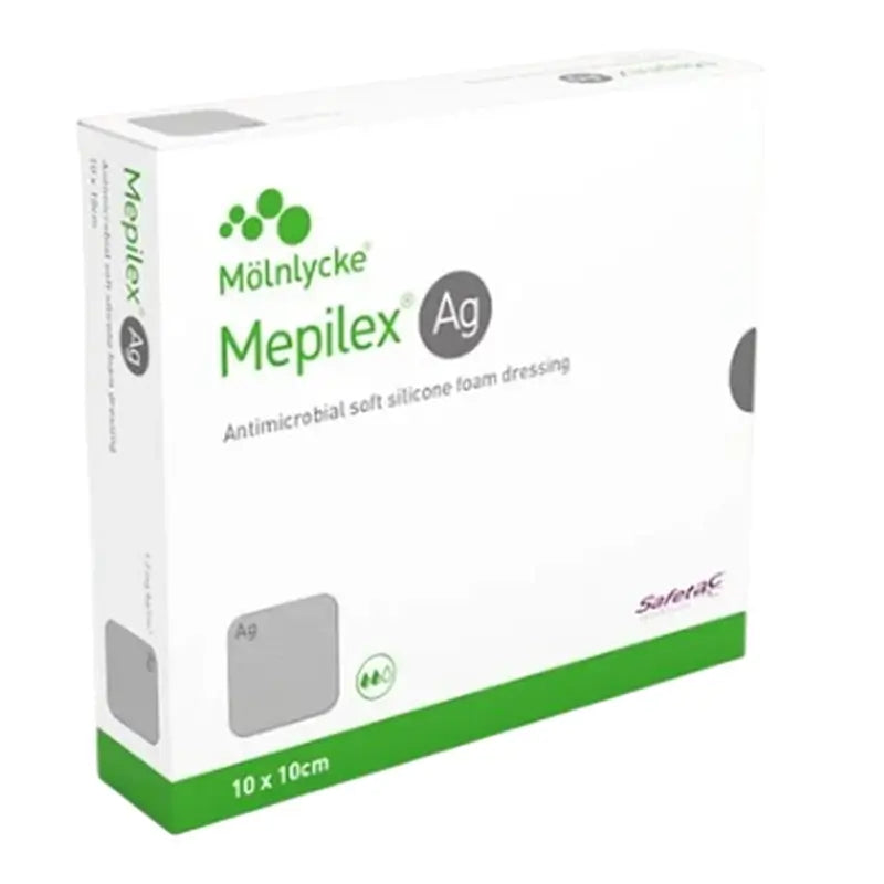 Mepilex Ag Antimicrob Dressing 10X10 cm, 3 pcs.