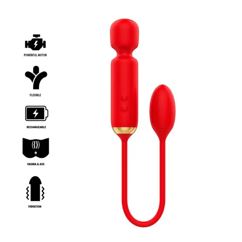 Mia Toscana Double Pleasure Wand + Huevo Vibrador