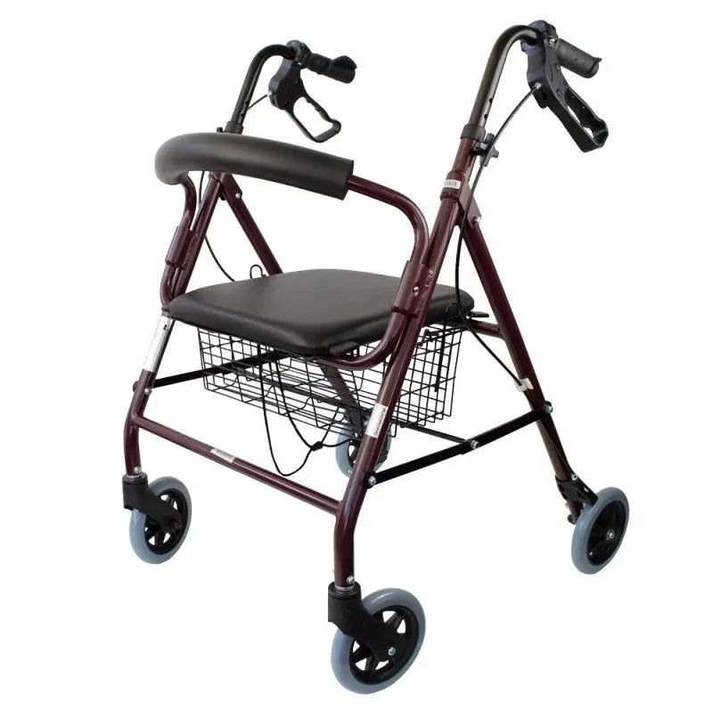 Mobiclinic Andador Plegable De Aluminio Con Asiento Y Respaldo