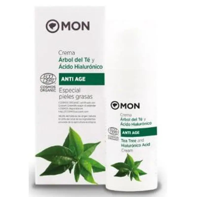 Mondeconatur Crema Facial Arbol Del Te Y Ac. Hialur. 50Ml. Bio