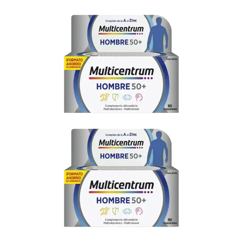Multicentrum Men 50+ Multivitamin Food Supplement, 2X90 Tablets