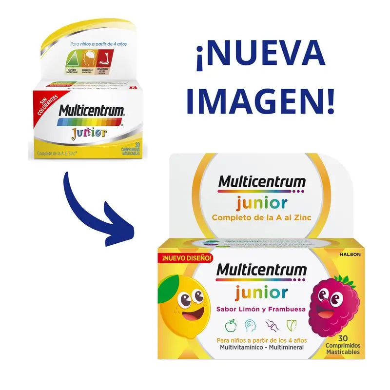 Multicentrum Junior Multivitamin + 4 years, 30 Tablets