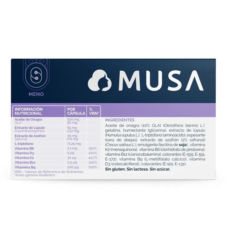 Musa Duplo Menopause Food Supplement , 2 x 30 capsules