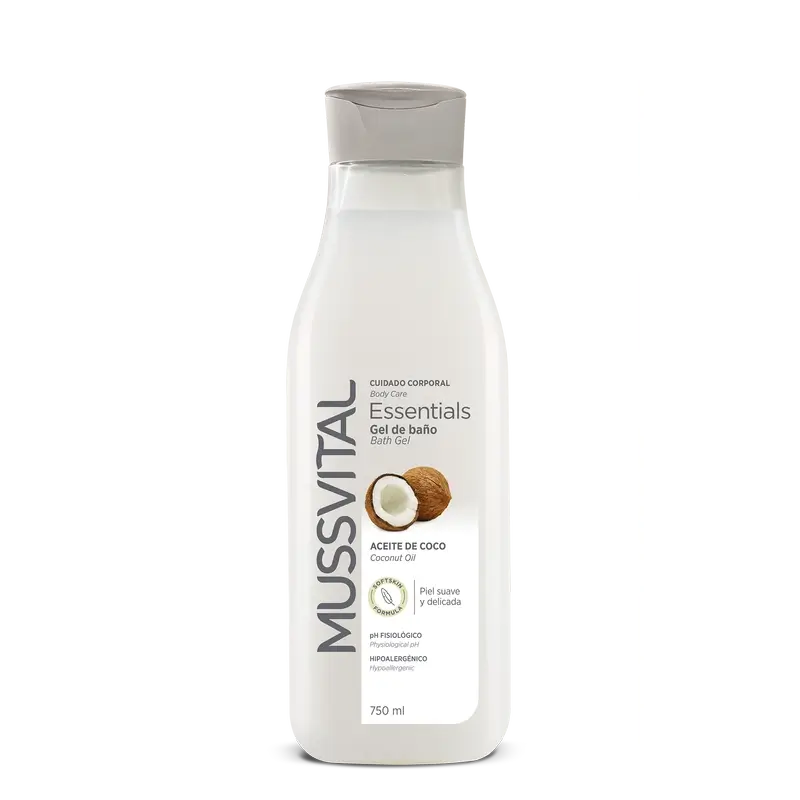 Mussvital Essentials Coconut Oil Bath Gel , 750 ml