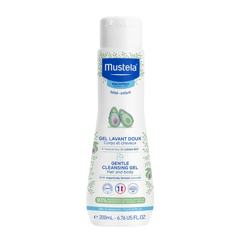 Mustela Gentle Bath Gel with Avocado Bio, 200 ml