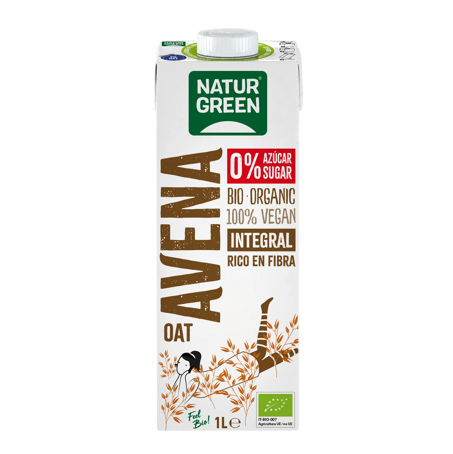 Naturgreen Organic Whole Grain Oatmeal Vegetable Drink, 1L