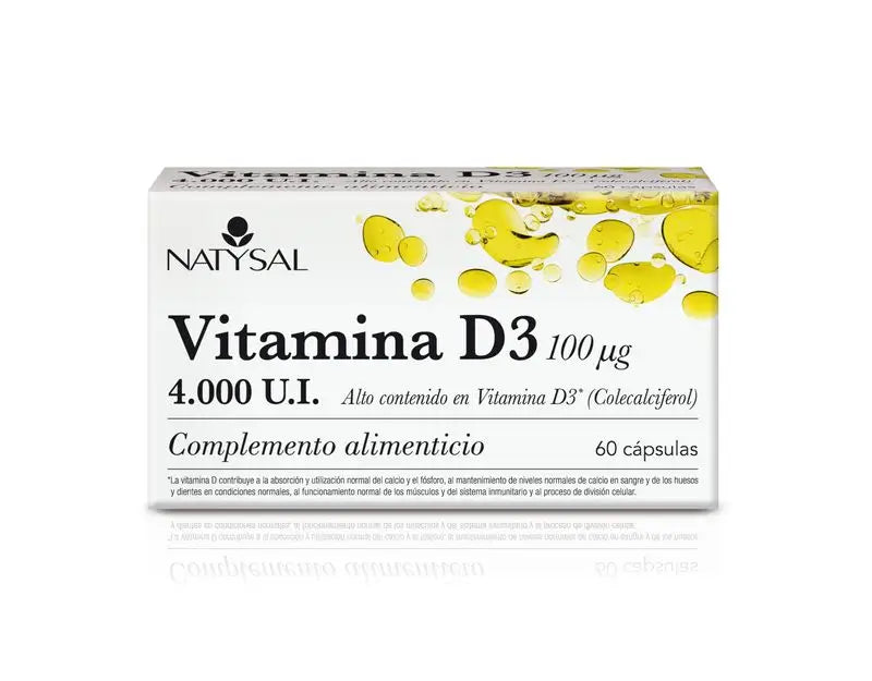 Natysal Vitamina D3, 60 Cápsulas