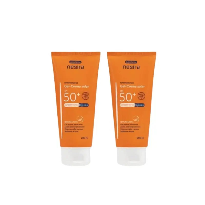 Nesira Sun Gel-Cream Spf50+ , Pack 2 x 200 ml