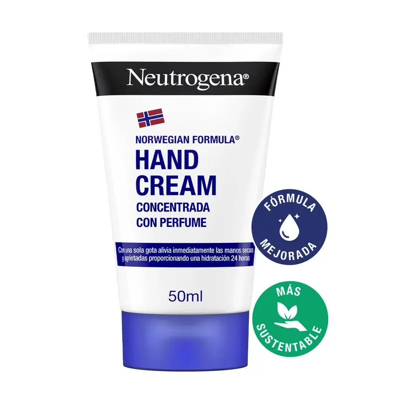 Neutrogena Concentrated Repairing Hand Cream with Fragrance, 2 X 50 ml