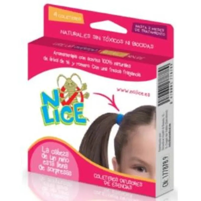 No Lice No Lice Coletero Anti-Piojos Negro/Marron 4Ud.