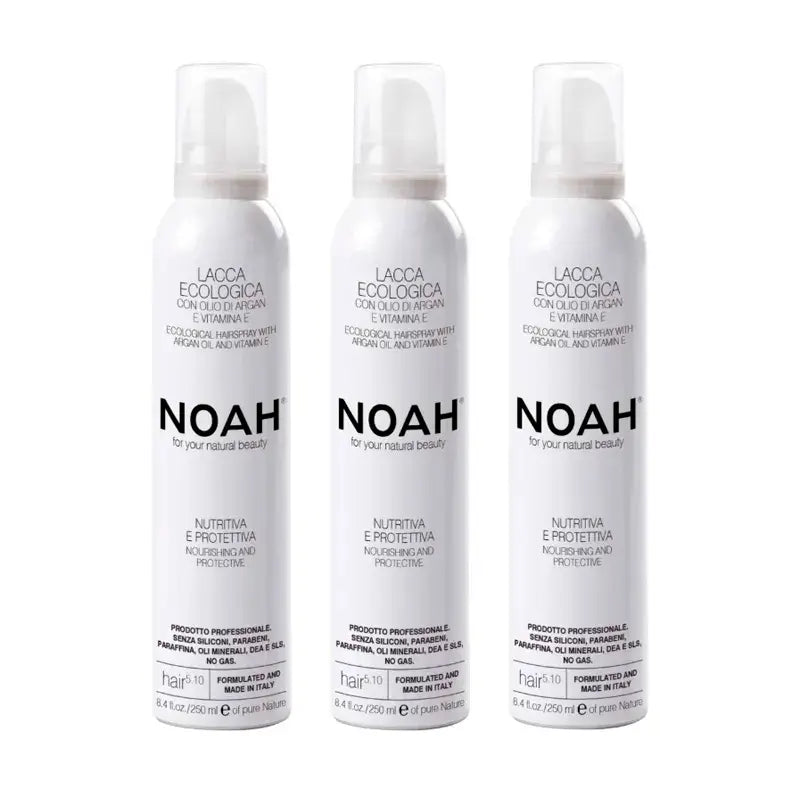 Noah Vitamin E Hair Spray, Pack 3 x 250Ml.
