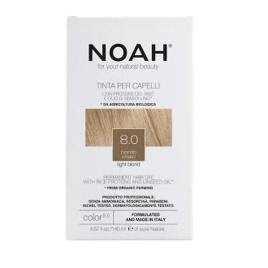 Noah Tinte Capilar Rubio Claro 8.0 140Ml.