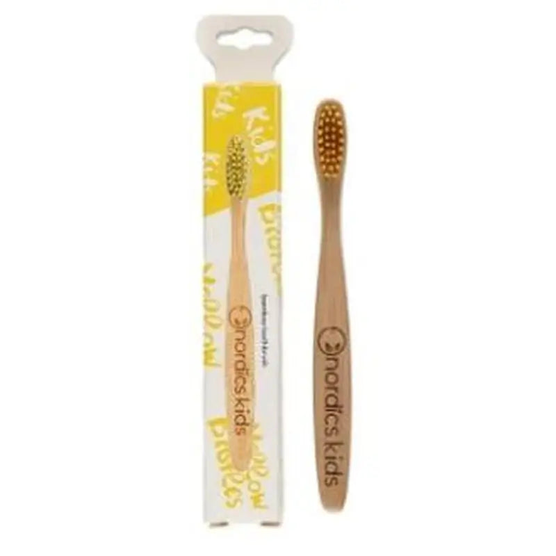 Nordics Oral Care Cepillo Dental Bambu Niños - Amarillo