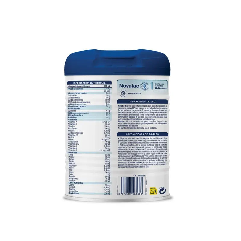 Novalac 1 Starter Milk, Pack 8 X 800 g