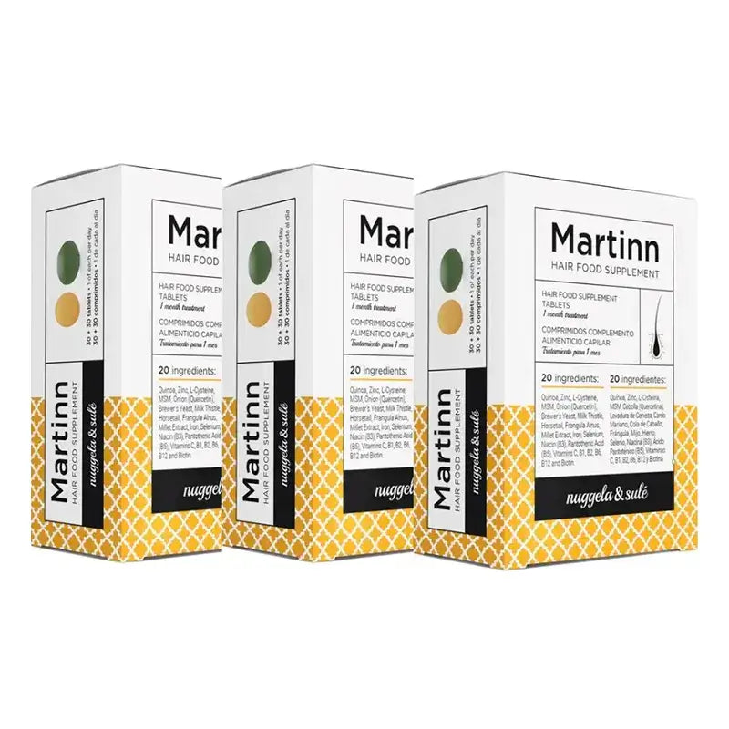 Nuggela Martinn De Nugella & Sule Accion Capil+Accion Depu, Pack 3 x 60 Tablets