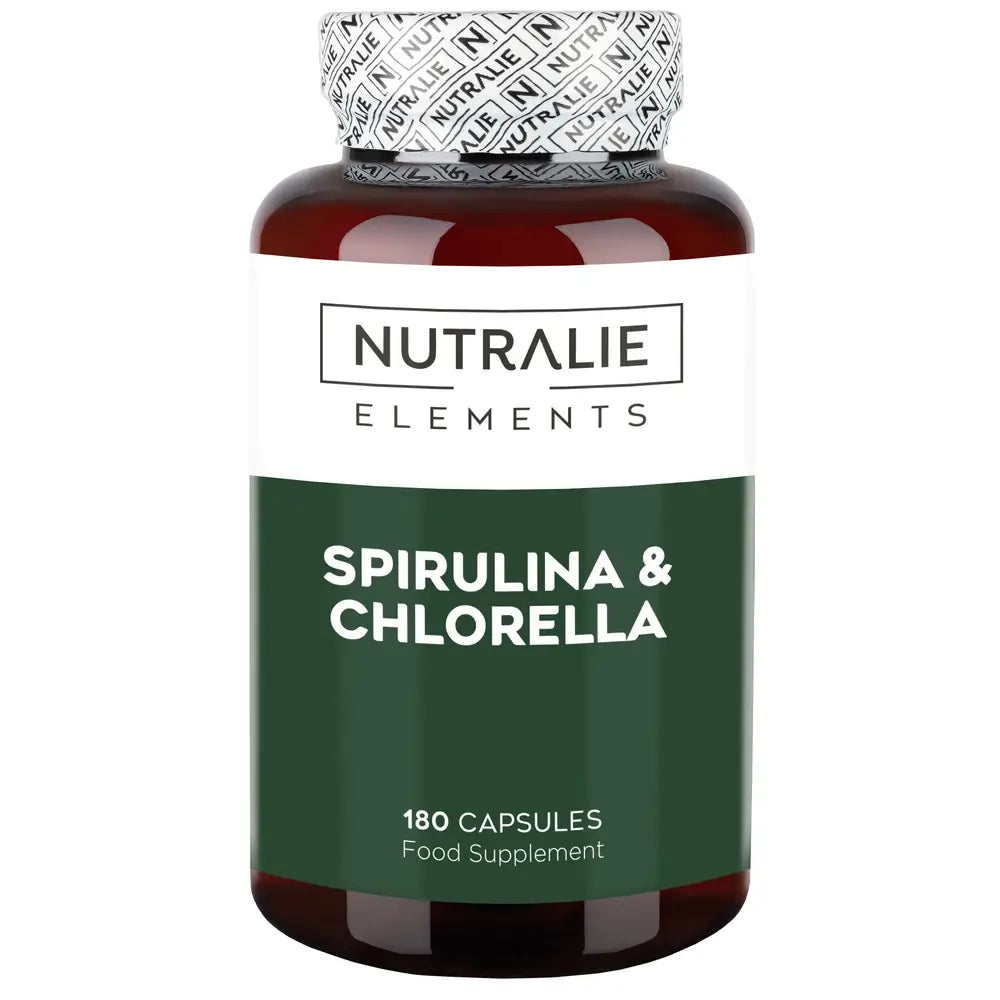 Nutralie Spirulina & Chlorella Energy & Strength 1800Mg , 180 capsules