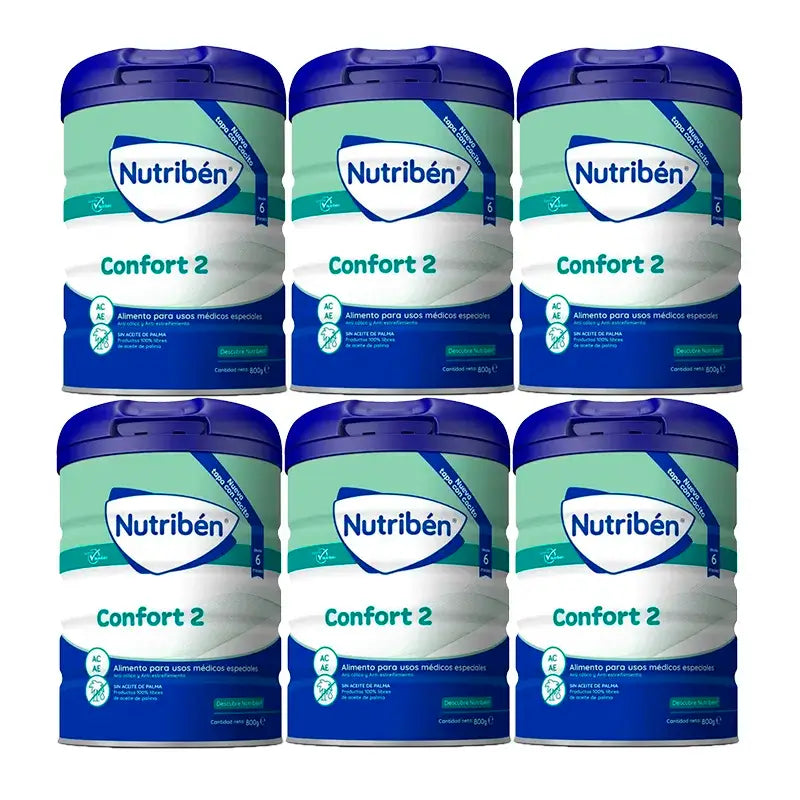 Nutribén Confort 2 Milk Continuation, 6 x 800g