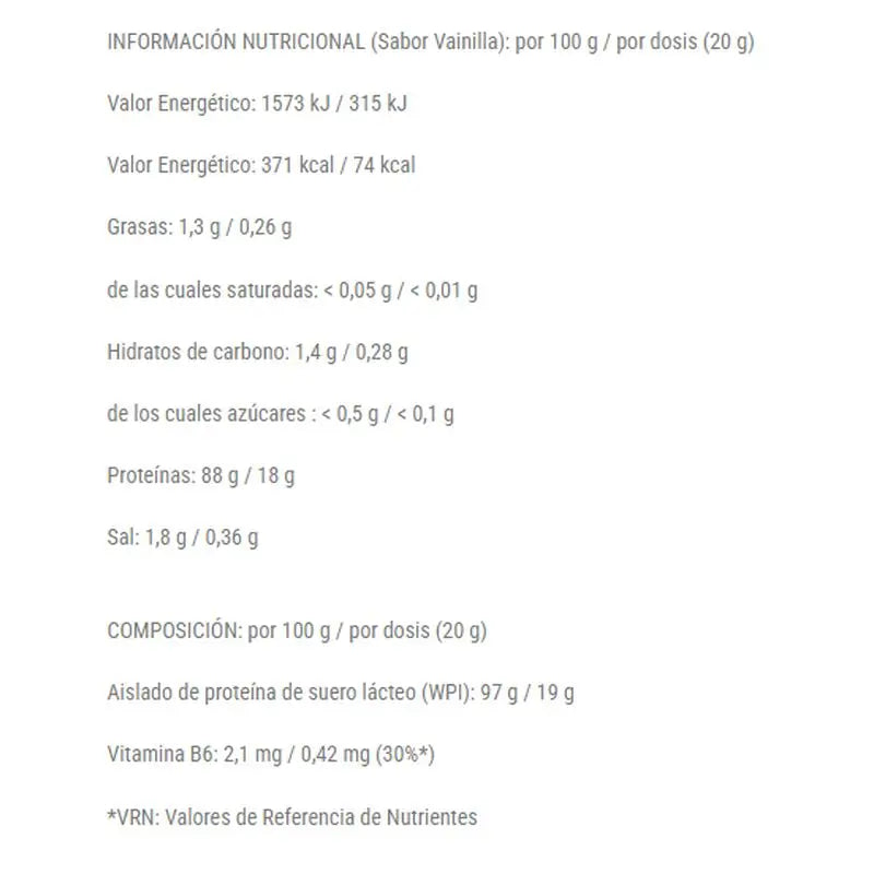 Nutrisport Iso Wey Zero Zero Neutral , 1 kg