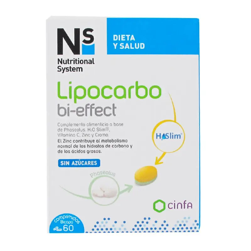 Nutritional System Lipocarbo Bi-Effect Bi-Effect Cinfa 60 tablets