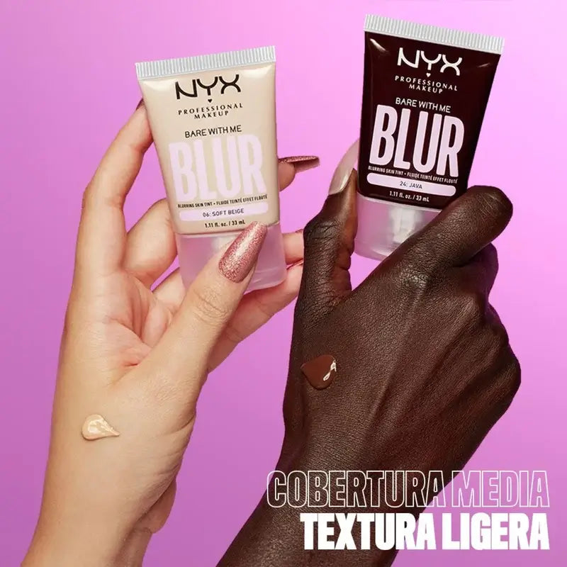 Nyx Bare With Me Blur Foundation Matte Finish Fair Shade, 30 ml