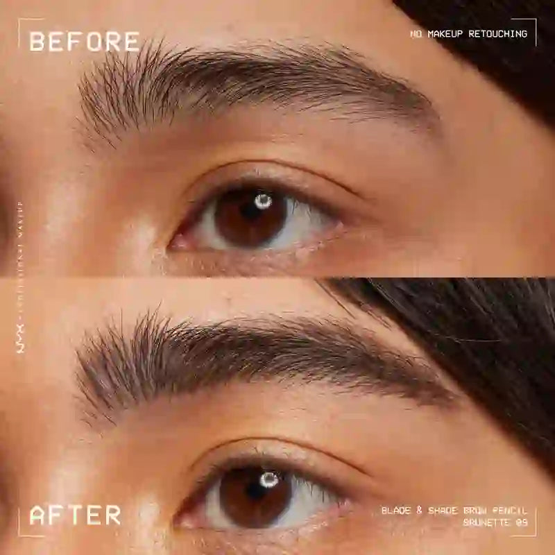 Nyx Blade & Shade Dual Tip Eyebrow Pencil, Brunette 09 , 0,06 gr