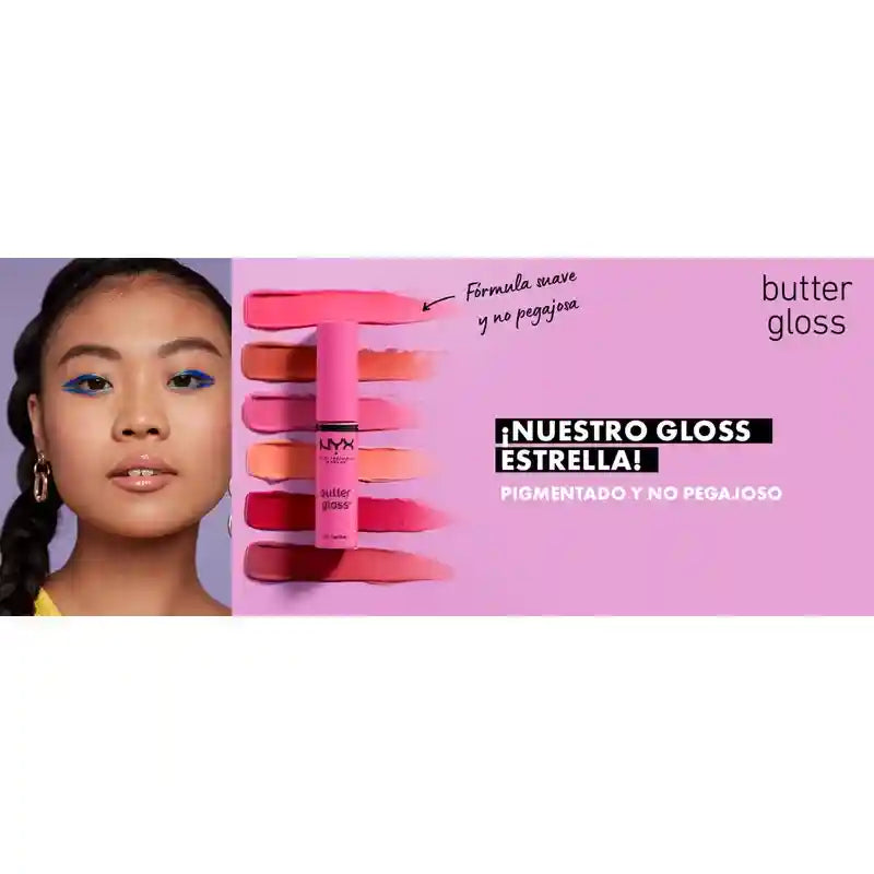 Nyx Lip Gloss Butter Gloss - Madeleine 14 , 8 ml