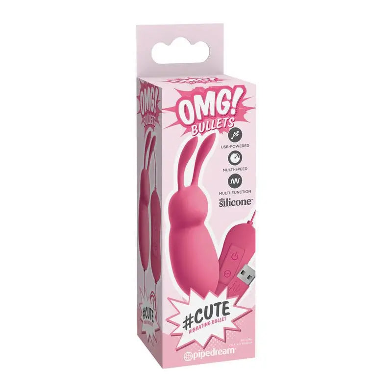 Omg Cute Rabbit Vibrador Potente Rosa Usb